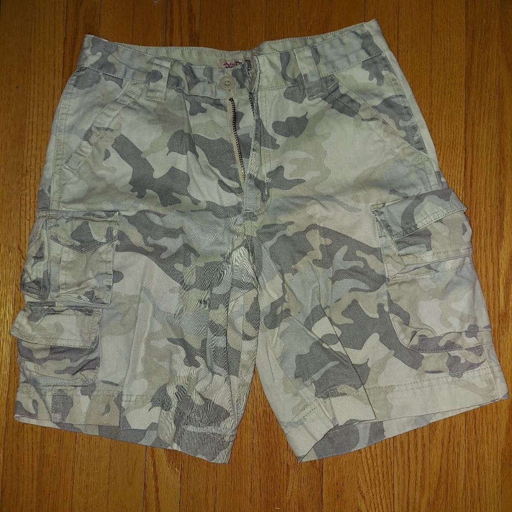 Arizona light tan camouflage cargo Boys shorts